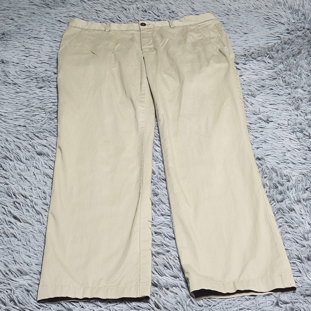 Alberto Chino Pants Mens 35x30 Hemmed Beige Cooler‎ Ceramica Cotton Modern Fit